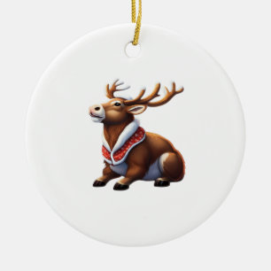 Oh Deer Energetic Modern Design Ceramic Ornament