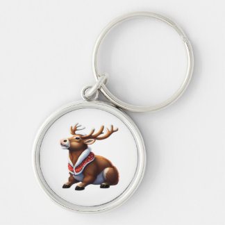 Oh Deer Energetic Modern Design Key Ring