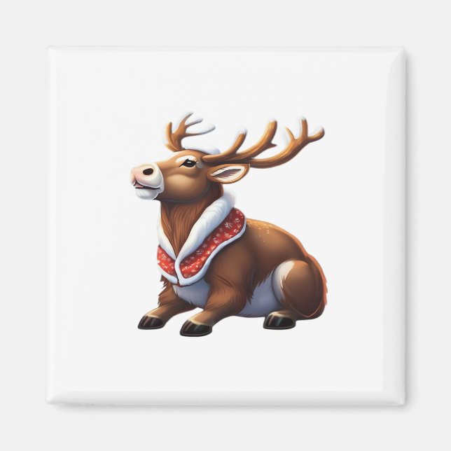 Oh Deer Energetic Modern Design  Magnet (Front)