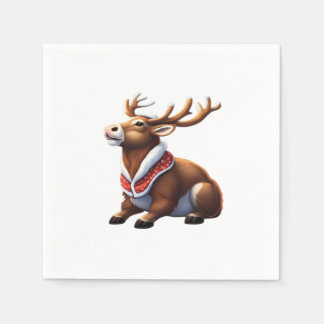 Oh Deer Energetic Modern Design Napkin