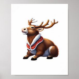 Oh Deer Energetic Modern Design Poster