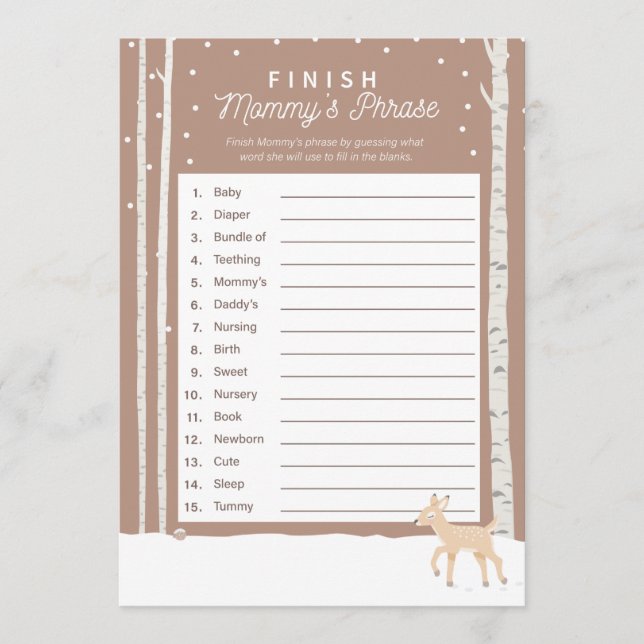Oh Deer - Finish Mummy's Phrase Program (Front)