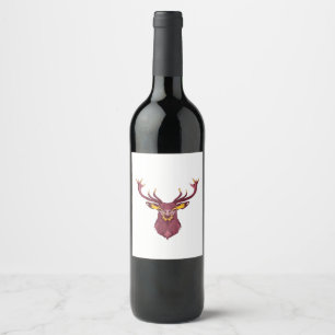 Oh Deer Fresh Modern Design  Wine Label