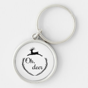Oh Deer Funny Style Design Key Ring