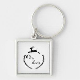 Oh Deer Funny Style Design Key Ring