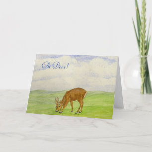 Oh Deer! Get well soon Card
