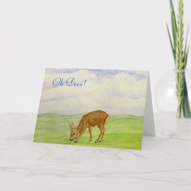 Oh Deer! Get well soon Card (Front)