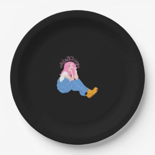 Oh Deer Graphic Artistic Design Paper Plate