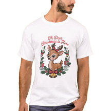 Oh Deer Holiday Retro Cute Christmas Reindeer