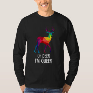 Oh Deer I'm Queer Lgbt Rainbow Gay Pride Month T-Shirt