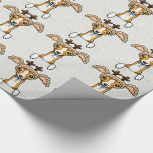 Oh Deer Italian Greyhound Wrapping Paper