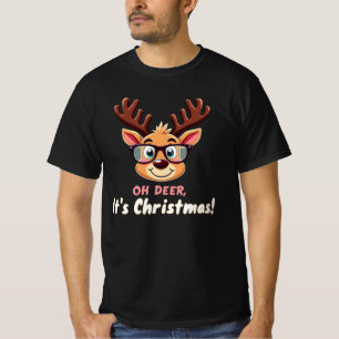 Oh Deer, It's Christmas: A Whimsical Holiday Party T-Shirt