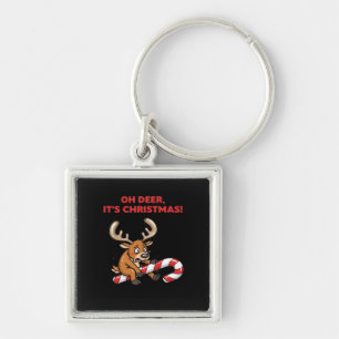 Oh Deer Its Christmas Stressed Reindeer With Sweet Key Ring