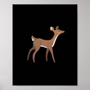 Oh Deer Me Whimsical Creative Design  Poster