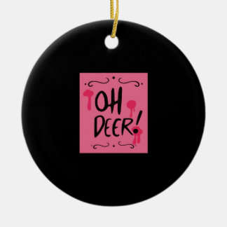 Oh Deer Minimal Aesthetic Ceramic Ornament