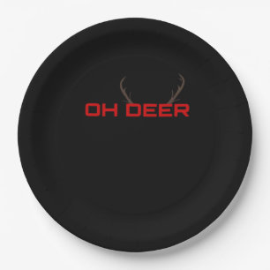 Oh Deer Minimal Aesthetic Vibe Paper Plate
