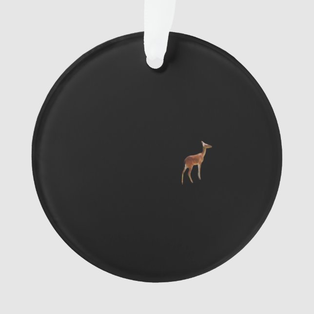 Oh Deer Minimal Design Acrylic Ornament (Front)