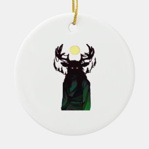 Oh Deer Minimal Design Ceramic Ornament