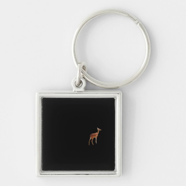 Oh Deer Minimal Design  Key Ring (Front)
