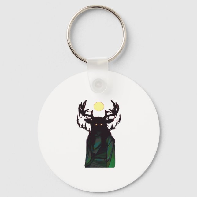 Oh Deer Minimal Design Key Ring (Front)