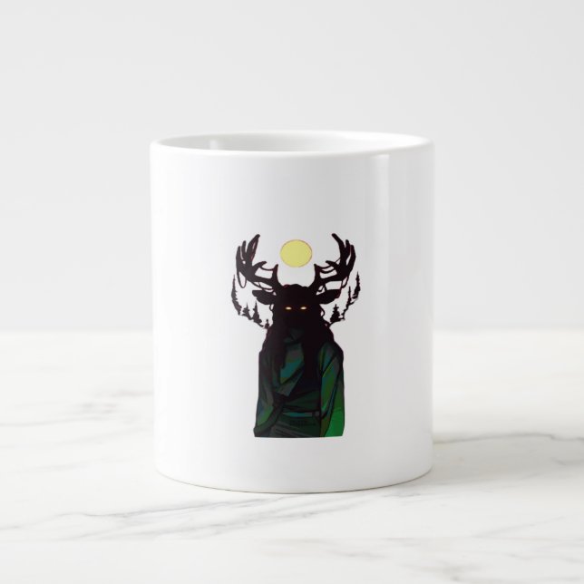 Oh Deer Minimal Design  Large Coffee Mug (Front)