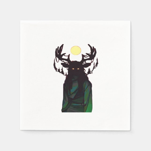 Oh Deer Minimal Design  Napkin (Front)
