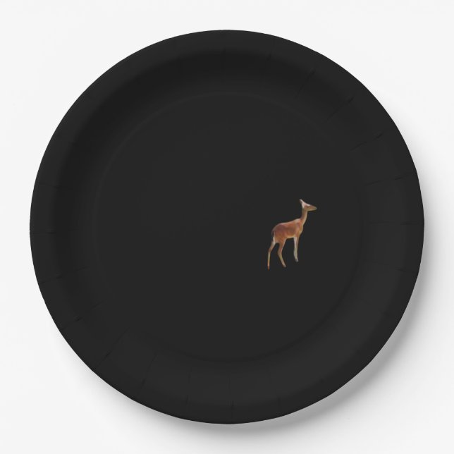 Oh Deer Minimal Design  Paper Plate (Front)