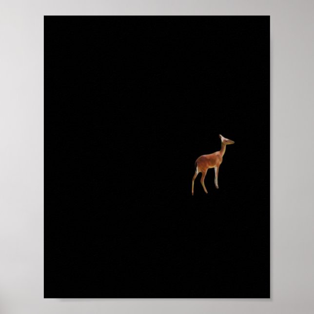 Oh Deer Minimal Design  Poster (Front)