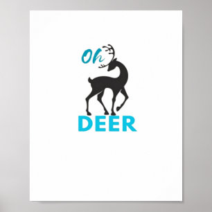 Oh Deer Minimal Design Poster