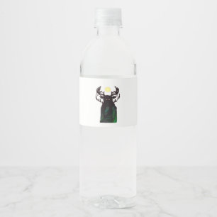 Oh Deer Minimal Design Water Bottle Label