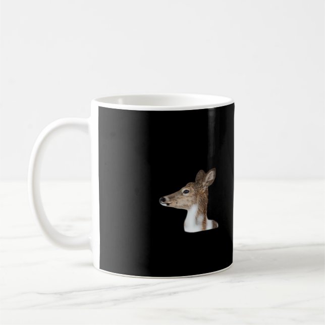 Oh Deer Minimal Modern Design Coffee Mug (Left)