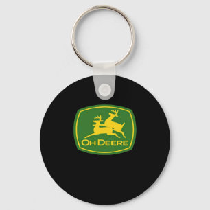 Oh Deer Minimal Modern Design Keychain