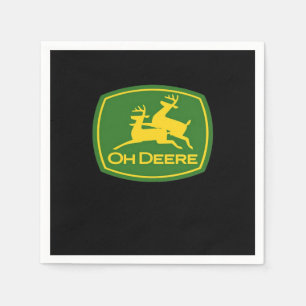 Oh Deer Minimal Modern Design Napkin