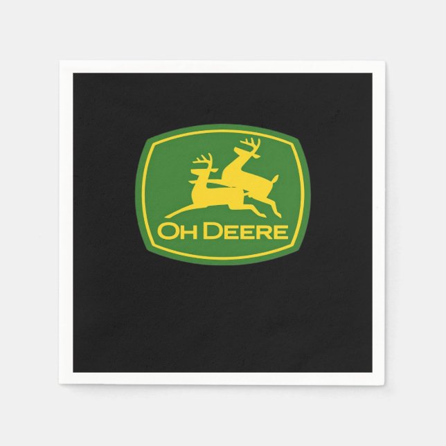 Oh Deer Minimal Modern Design  Napkin (Front)