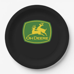 Oh Deer Minimal Modern Design Paper Plate