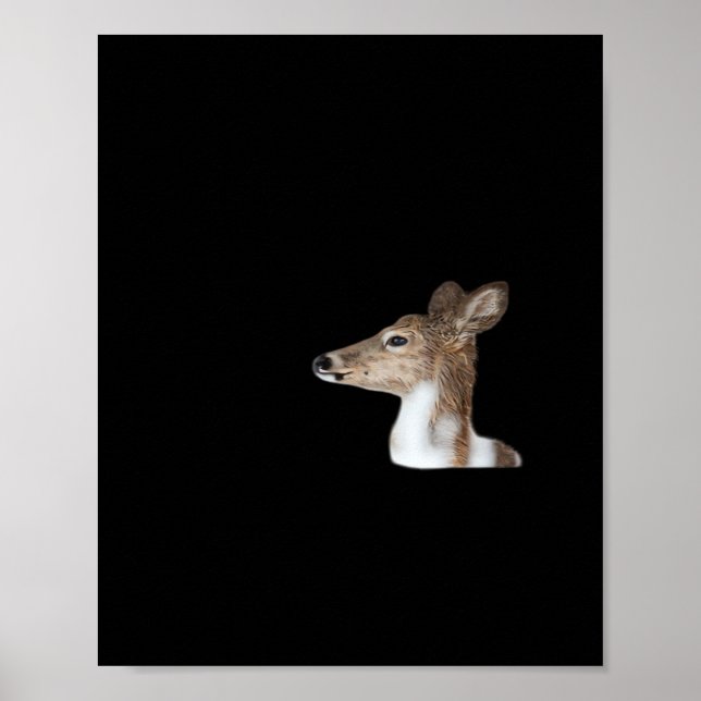 Oh Deer Minimal Modern Design Poster (Front)