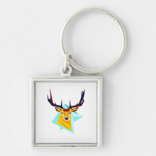 Oh Deer Minimal Rustic Style Key Ring