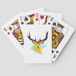 Oh Deer Minimal Rustic Style Playing Cards