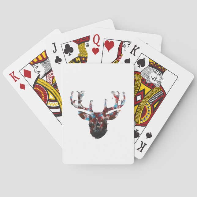Oh Deer Minimal Style  Playing Cards (Back)