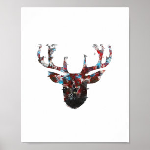Oh Deer Minimal Style Poster