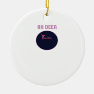 Oh Deer Modern Aesthetic Ceramic Ornament