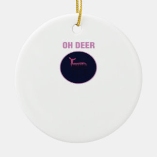 Oh Deer Modern Aesthetic Ceramic Ornament