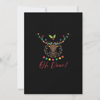 Oh Deer Modern Aesthetic Holiday Card