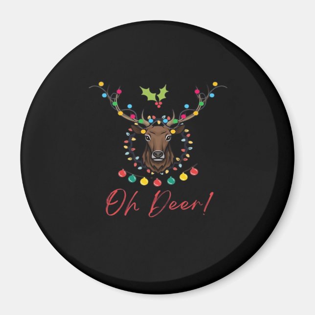Oh Deer Modern Aesthetic  Magnet (Front)