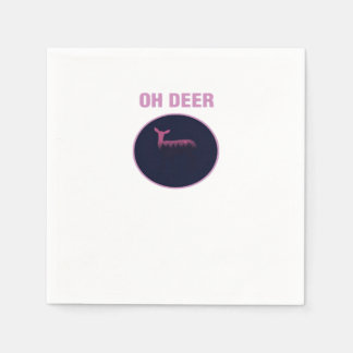 Oh Deer Modern Aesthetic Napkin