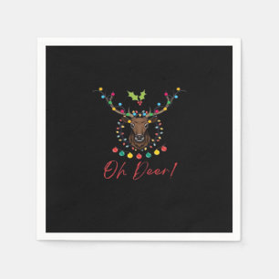 Oh Deer Modern Aesthetic Napkin