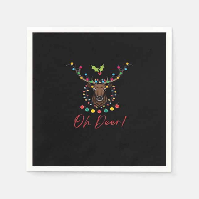 Oh Deer Modern Aesthetic  Napkin (Front)