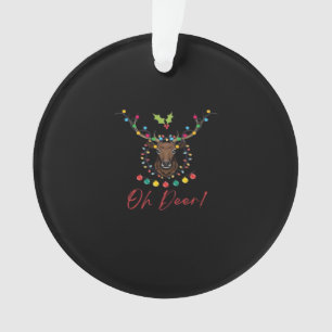 Oh Deer Modern Aesthetic Ornament