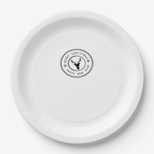 Oh Deer Modern Aesthetic Paper Plate