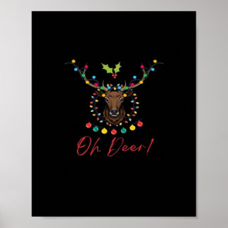 Oh Deer Modern Aesthetic Poster